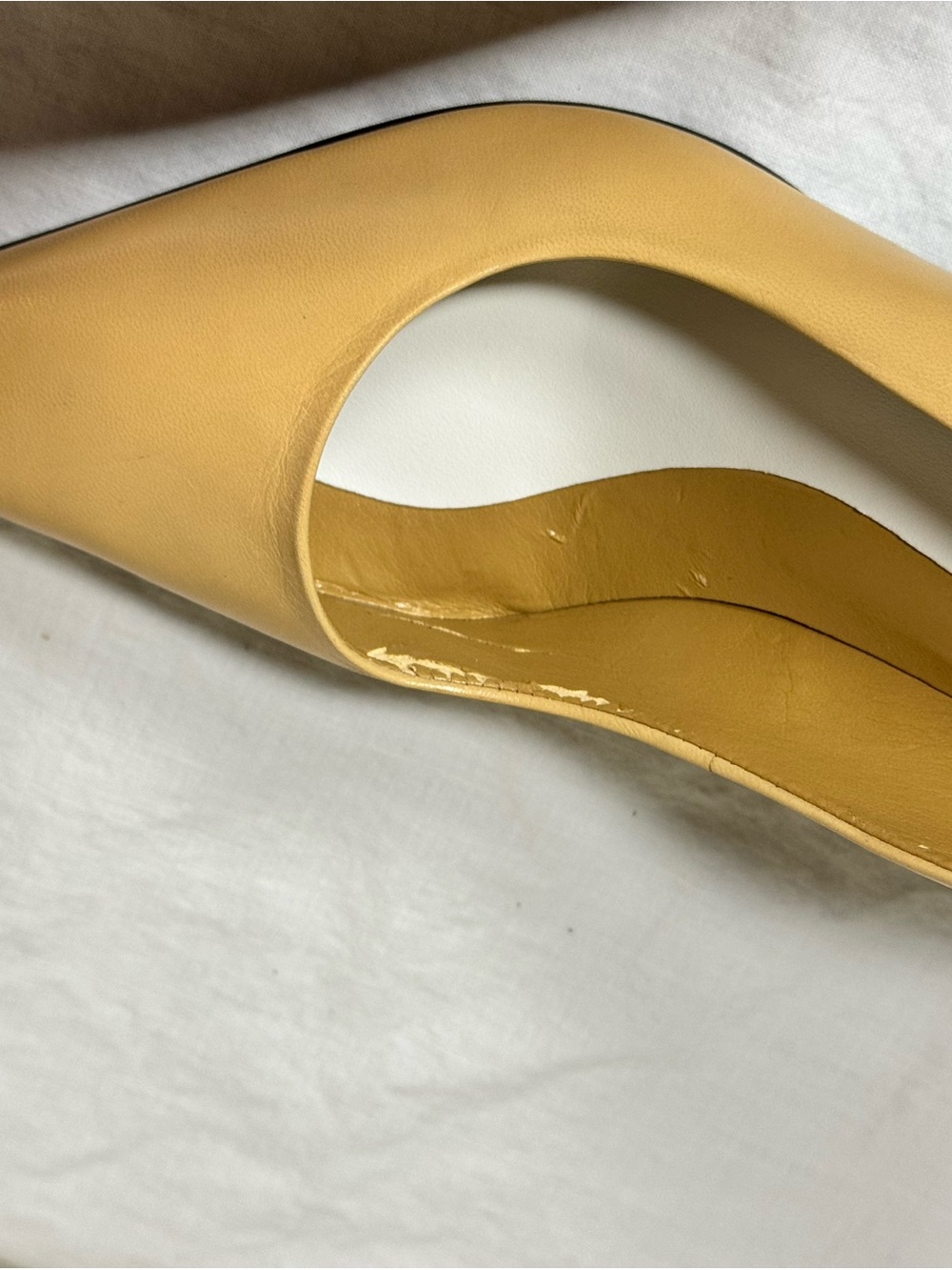 Nine West Camel/Tan Pointed Leather Pumps - Picture 6 of 9